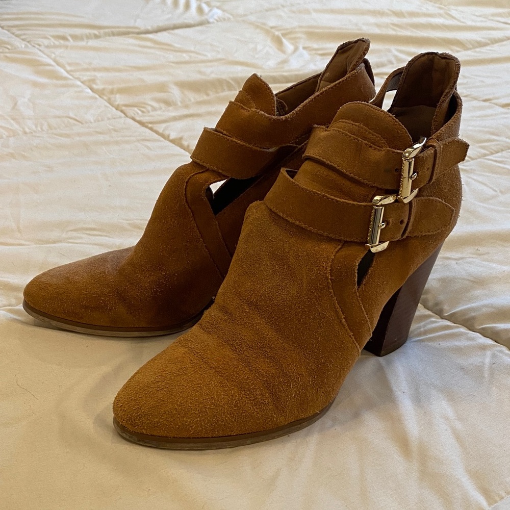 Michael Kors Tan/Brown Suede Ankle Boots